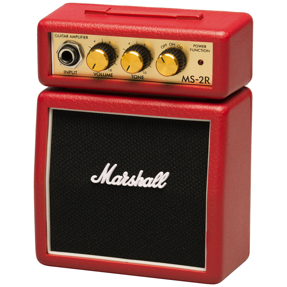 MS-2R 02 Amplificador De Guitarra MINI MARSHALL MS-2R (ROJO)
