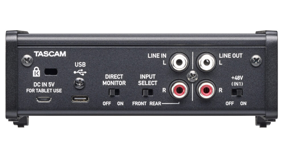 us-1x2hr_p_rear Interface de Audio Tascam US-1x2hr USB Profesional