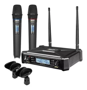 Microfono Doble  Skp Uhf-600