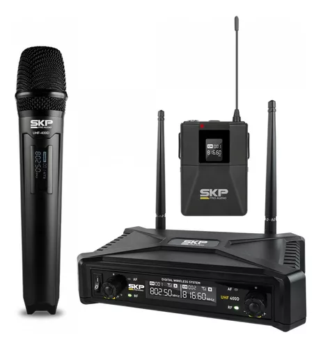 Microfono Inalambrico Skp UHF400