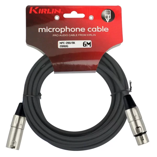 Cable Micrófono Profesional Kirlin 6m Serie C XLR Mpc 280-6