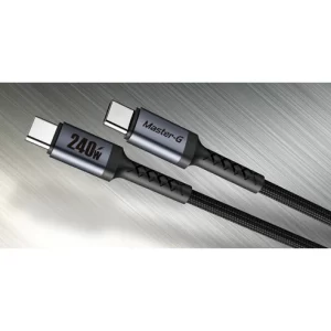 mgcatcc240w-fondo-0426f27a-0222-41e9-965b-4c9e3e743b22 Cable Usb-C a C Master-G De Carga Rápida Antinudos 100W