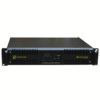 Vista frontal del Cipriani Vulcano 10000HQ, amplificador rack 19” de diseño robusto con ventilación frontal e interruptor central. Ideal para uso profesional.