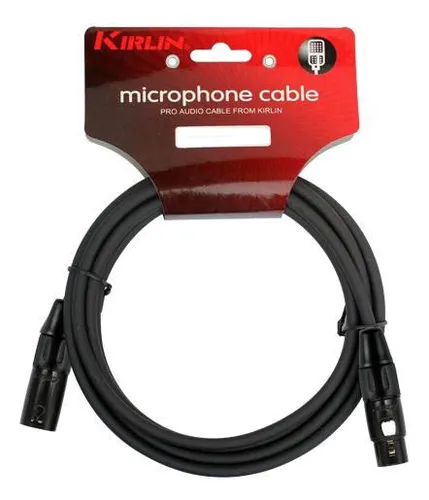 CABLE DE MIC 3 M KIRLIN Cable Micrófono Profesional Kirlin 3m Serie C XLR Mpc-280-3