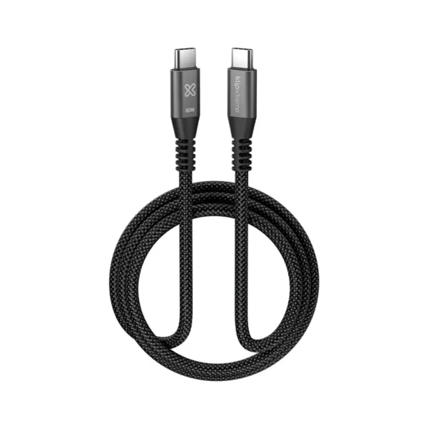 Cable USB-C Trenzado KLIPXTREME PowerGo 250 60W 3m