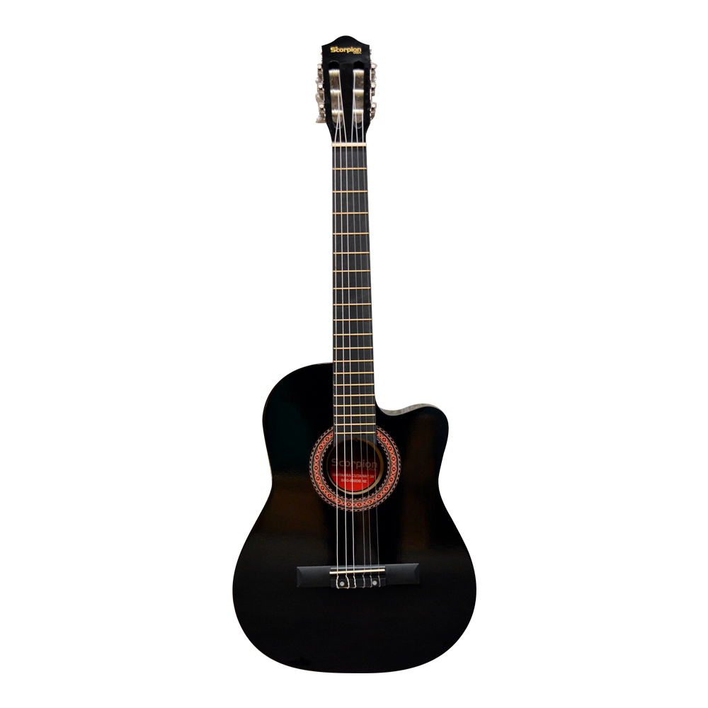 prod_6875159b1fbf30.70678119 Guitarra Cutaway 39 Scorpion SCG-030DB C. Nylon + Alma negra