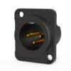 Conector XLR Macho de Chasis Seetronic MJ3F2C-BG 3 Pines