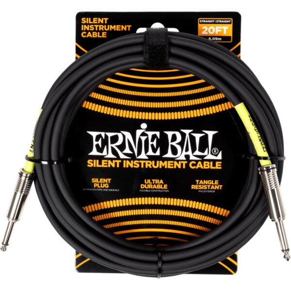 Cable Instrumento Recto/recto 6M Black Ernie Ball P06473