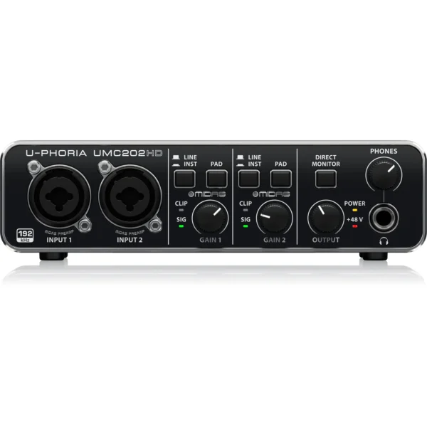 Interfaz de audio Behringer U-Phoria UMC202HD
