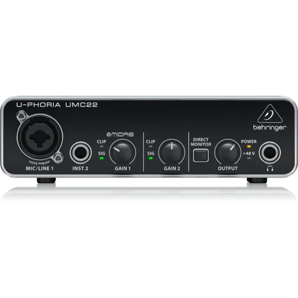 Interfaz de audio Behringer U-Phoria UMC22