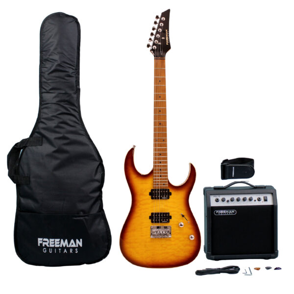 Pack Guitarra Eléctrica SRG-180 Fmt Freeman Riff Master SB