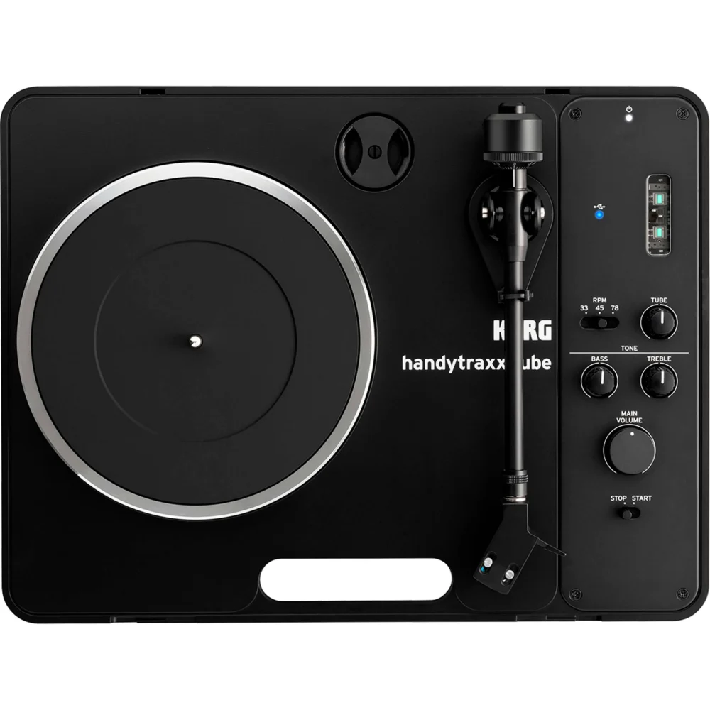 Tornamesa portátil Korg handytraxx tube con preamplificador a tubo