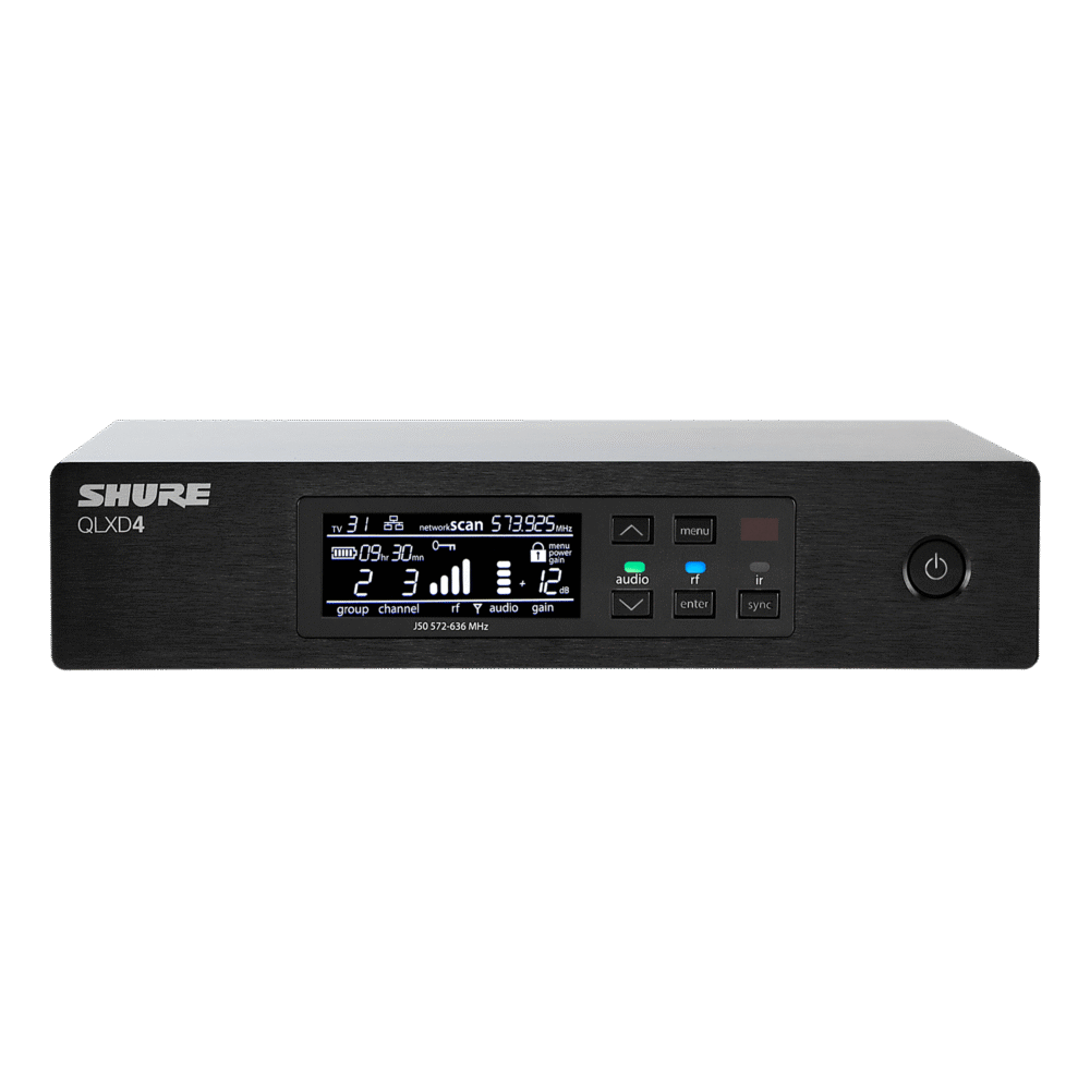 receptor-inalambrico-digital-shure-qlxd4-1 Receptor Inalámbrico Digital Shure QLXD4
