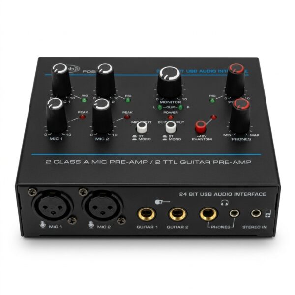 Interfaz De Audio USB Prodb Mixer Pdb-22