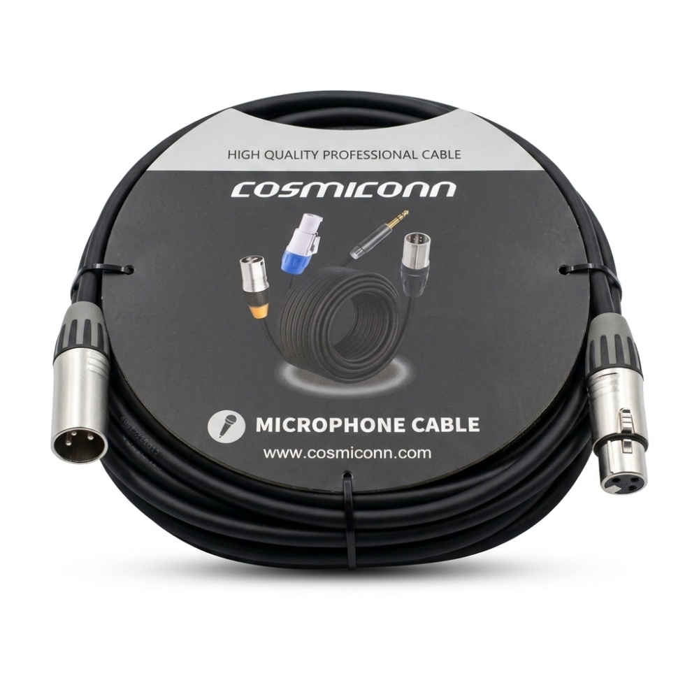 Cable de microfono Seetronic XLR 15 Mts CMC222AS-MF3-MM3-15MTS