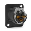 Conector XLR Macho de Chasis Seetronic MJ3F2C-BG 3 Pines