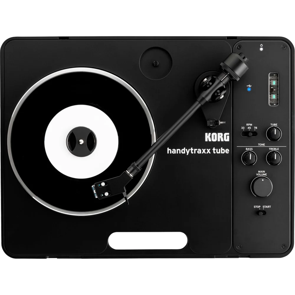 Tornamesa portátil Korg handytraxx tube con preamplificador a tubo