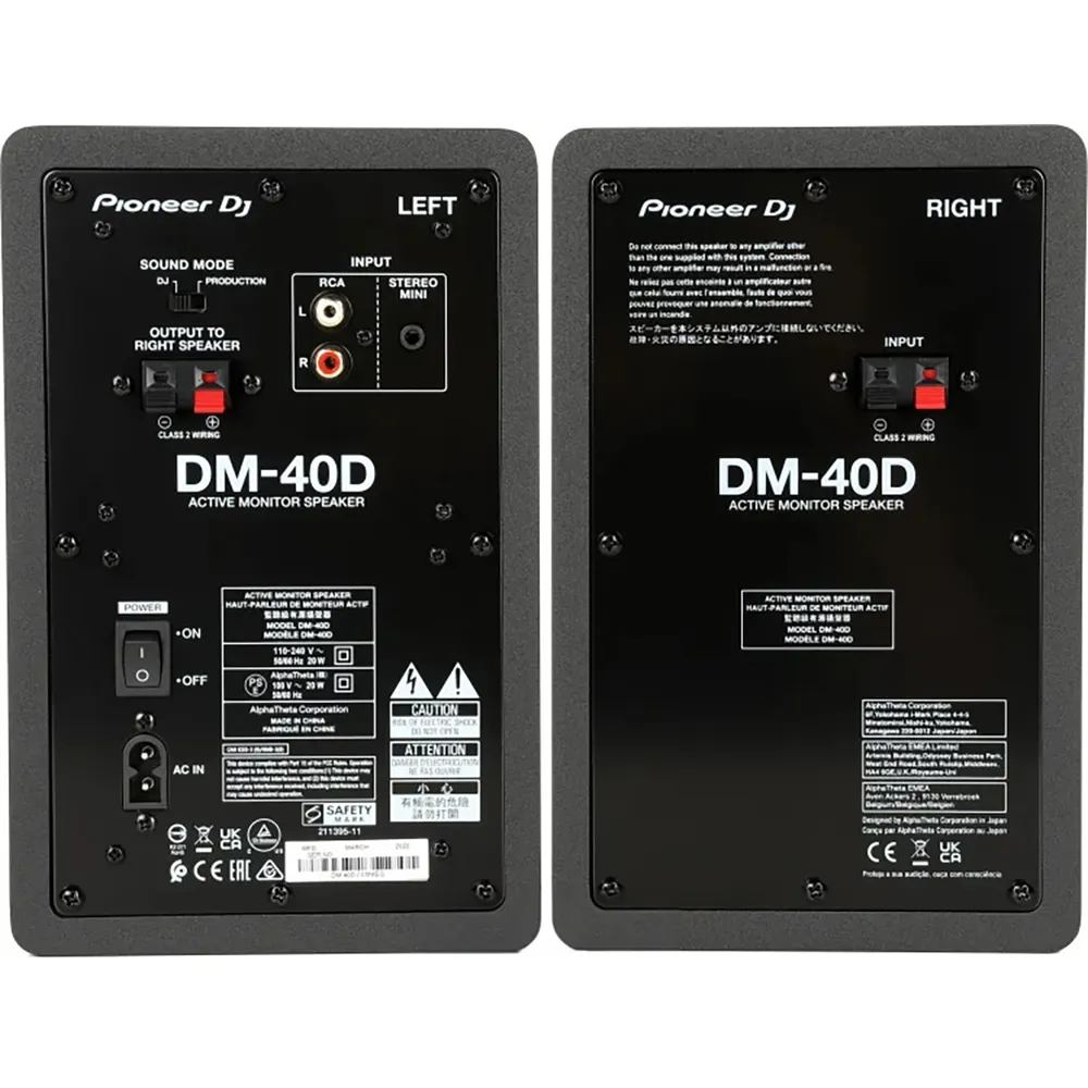 212966-3.webp Monitor De Estudio Activo Pioneer DJ DM-40D - Negros