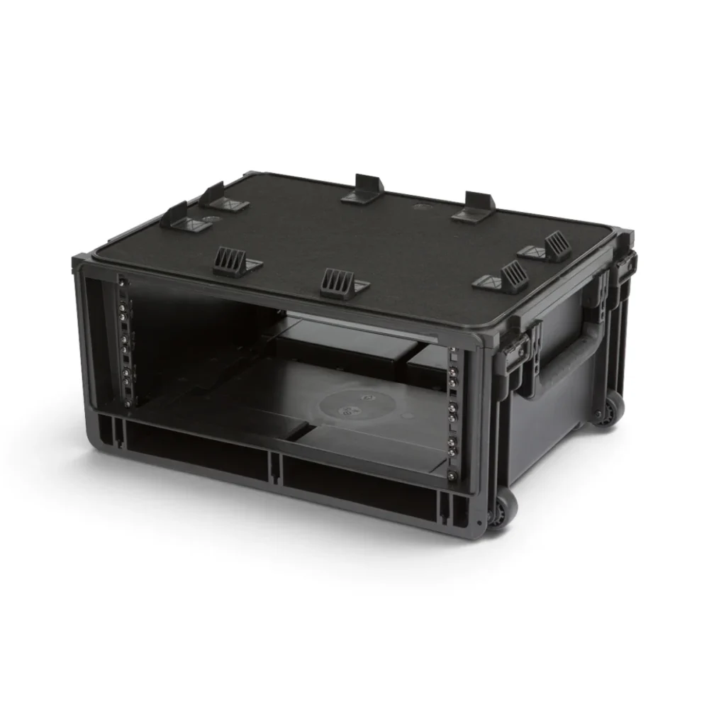 Rack Case SKB 1SKB-iSF4U 4U Studio Flyer Moldeado por Inyección con Ruedas