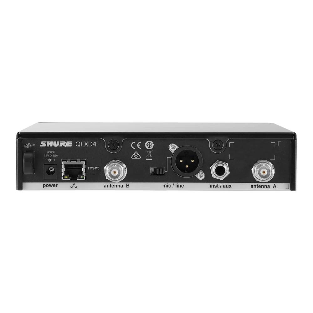 receptor-inalambrico-digital-shure-qlxd4-2 Receptor Inalámbrico Digital Shure QLXD4 - vista 2