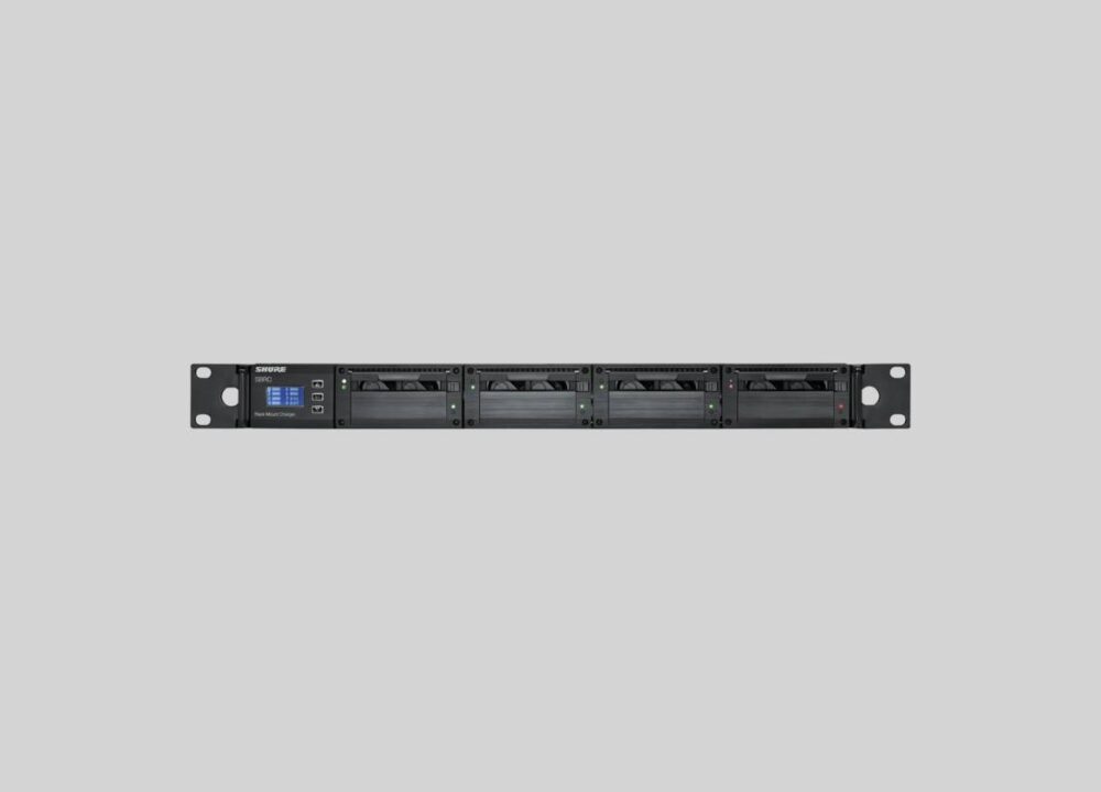 Cargador de Baterías en Rack Shure SBRC para 8 Baterías (1RU)