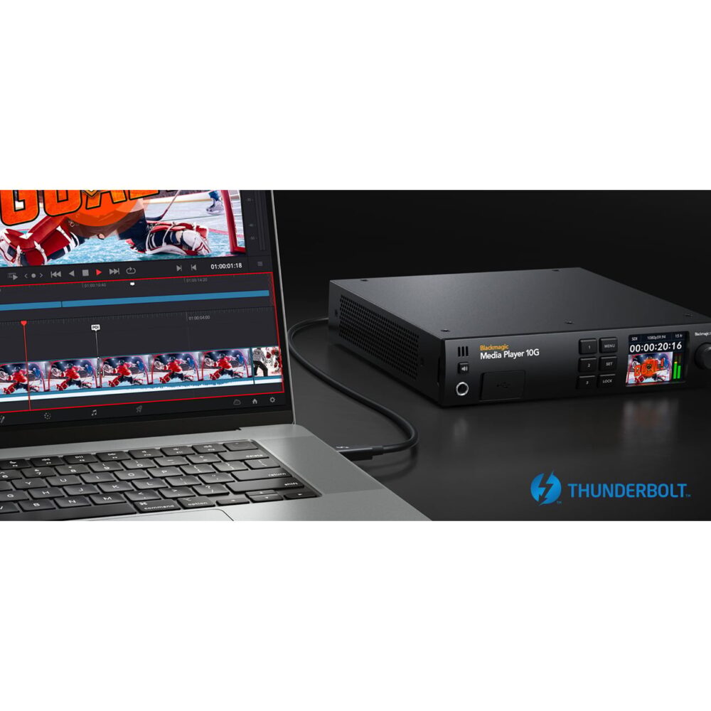 Reproductor y Capturador Blackmagic Media Player 10G Thunderbolt 3