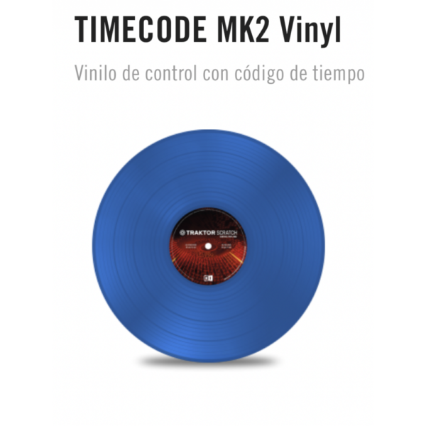 Vinilo Traktor Scratch Control Vinyl MK2 Azul Native Instruments