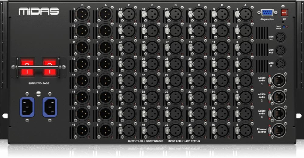 Stage Box Midas DL251 48 Entradas / 16 Salidas con Previos Midas