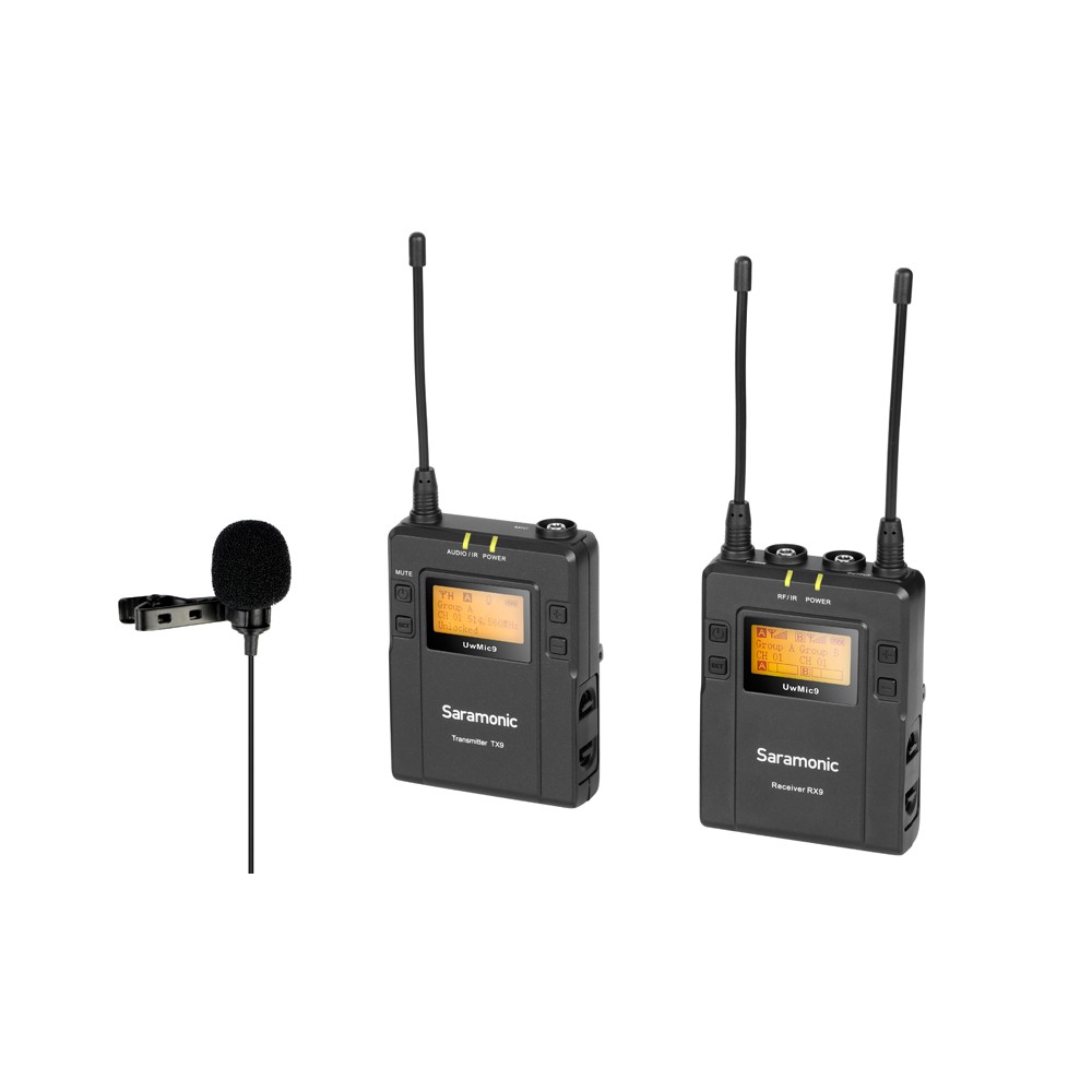 KIT1202-1000x1000w.jpg Sistema lavalier inalámbrico PORTABLE UHF SARAMONIC UWMIC9 KIT1