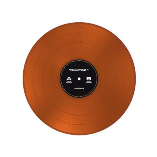 Vinilo Traktor Scratch Control Vinyl Orange Transparent Native Instruments