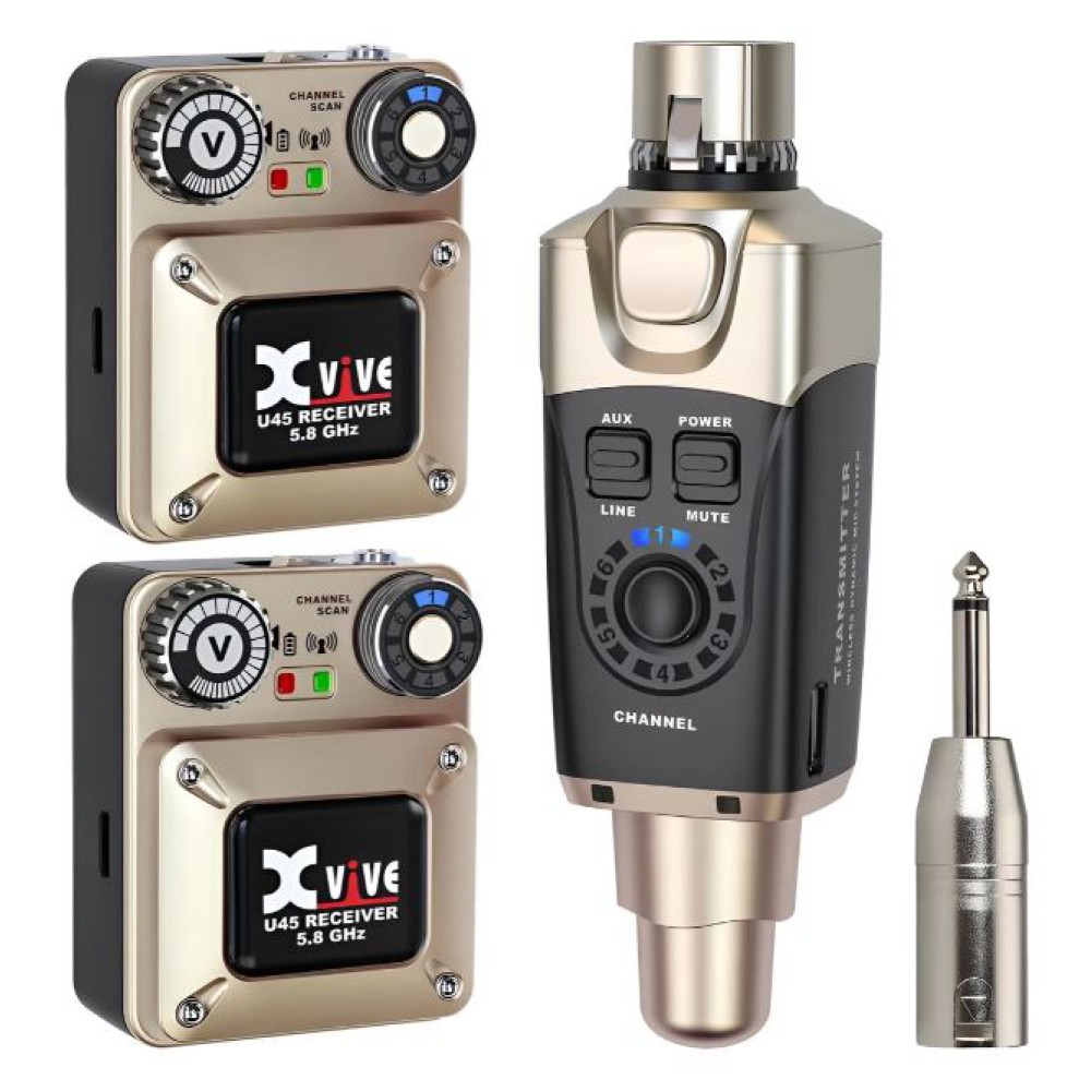 U45R2-1000x1000h.jpg XVive U45R2 5.8GHz Monitor Dual Wireless System