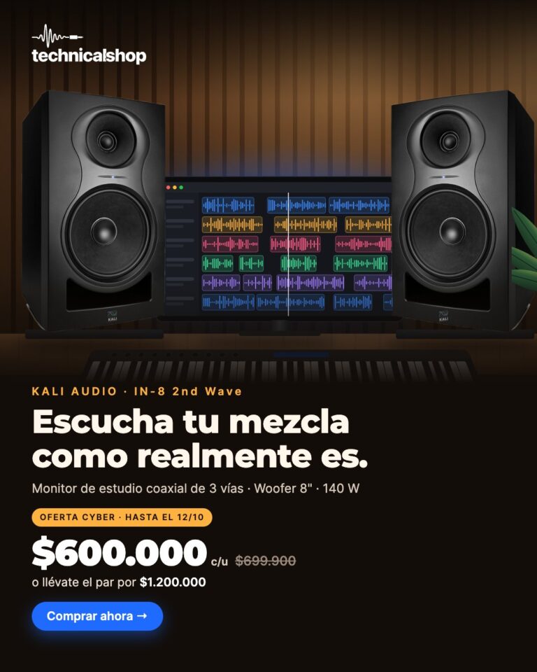 Monitor de estudio Kali Audio IN-8 2nd Wave