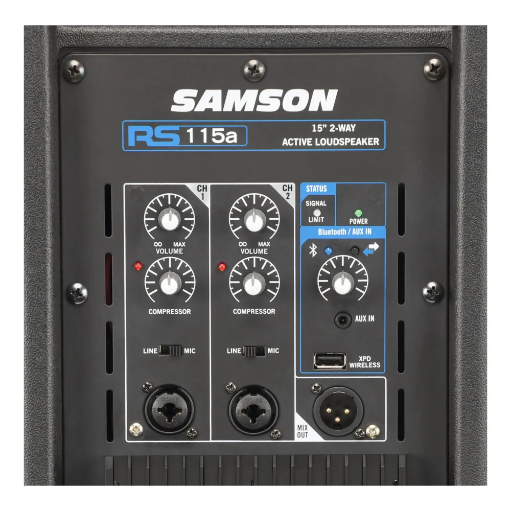 Caja Activa 15" 200W Bluetooth Samson RS115A - vista 5