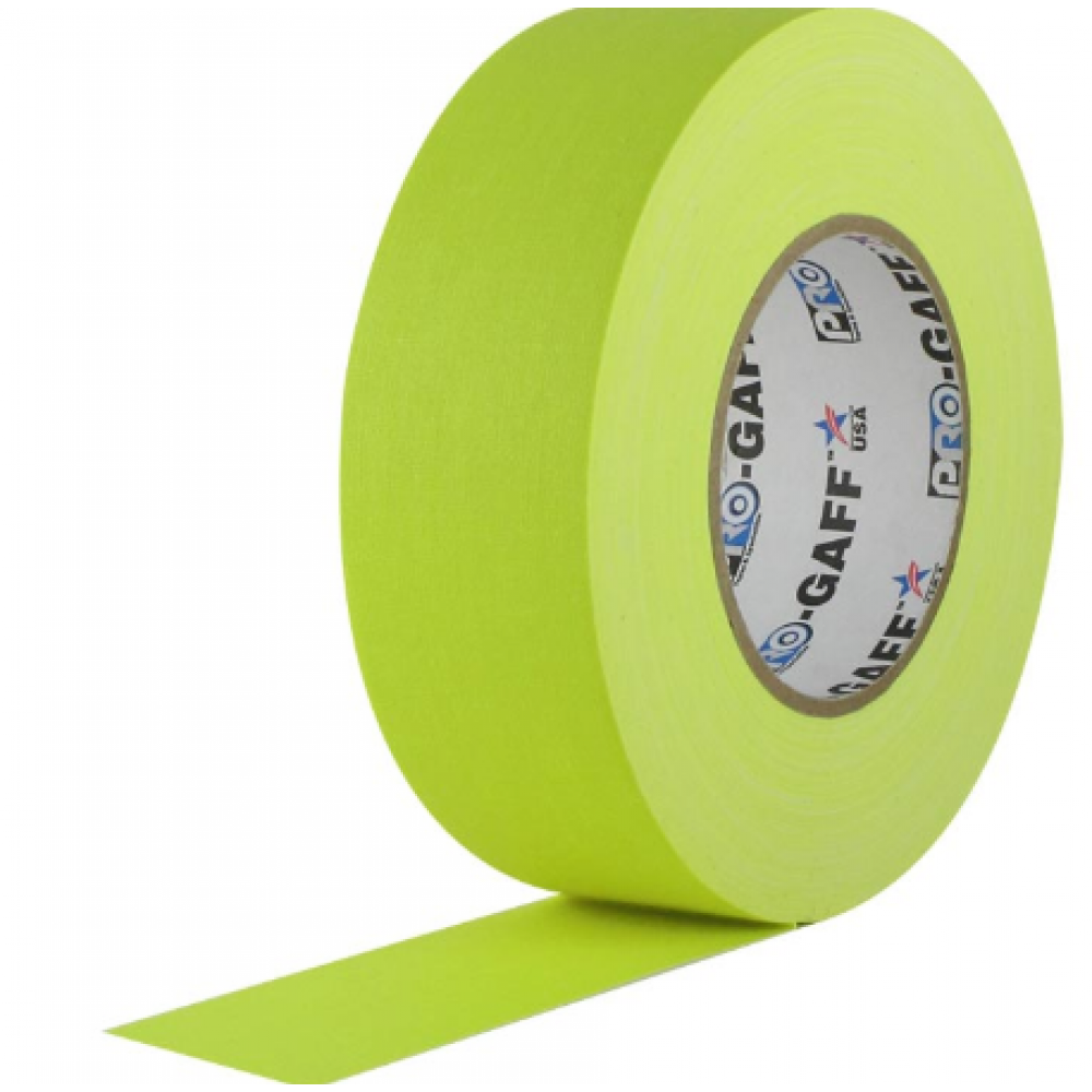cinta-gaffer-pro-gaff-amarillo-fluor-1000x1000w.png Cinta PRO GAFF Amarillo flúor 2X50YD FL Pro Tapes