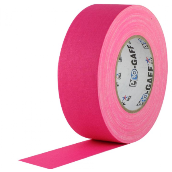 Cinta Gaffer PRO GAFF 2X50YD FL Rosado flúor Pro Tapes