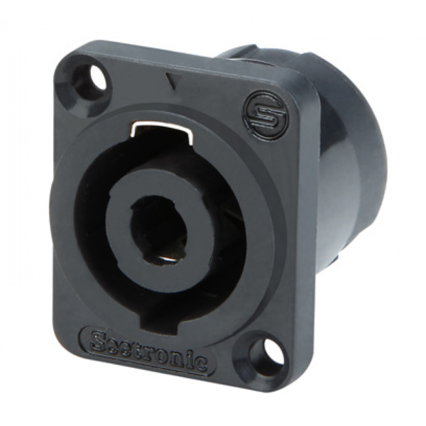 Conector Seetronic Sl4mp Speakon Panel Cuadrado 4 Polos