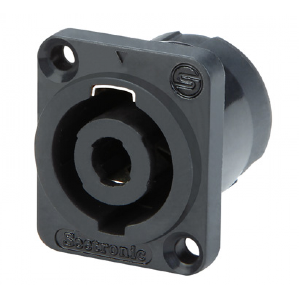 Conector Seetronic Sl4mp Speakon Panel Cuadrado 4 Polos