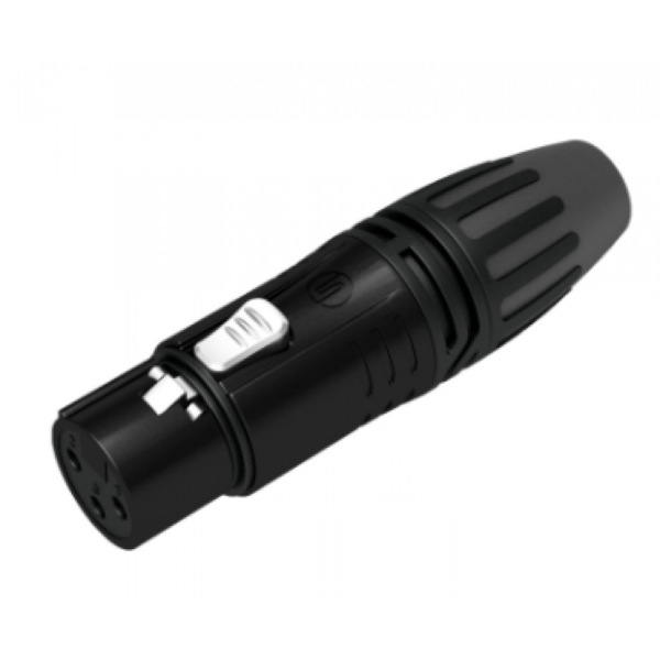 Conector Seetronic Scmf3-B XLR Volante Hembra Negro