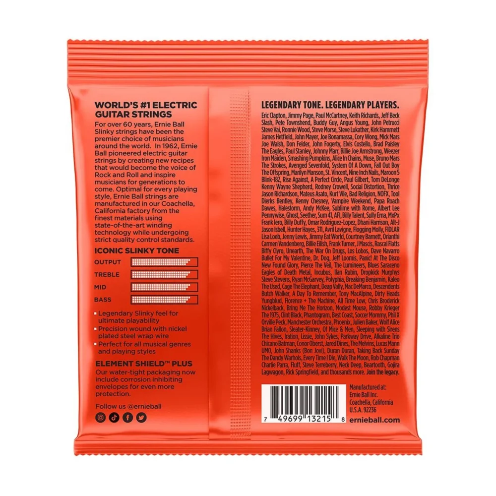 Cuerdas Guitarra Eléctrica Skinny Top Heavy Bottom 3-PACK 10-52 Ernie Ball P03215 - vista 2
