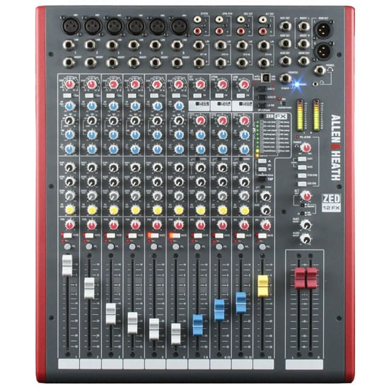 Mixer Análogo Allen & Heath ZED12FX/X GY Mixer Análogo Allen & Heath ZED12FX/X GY