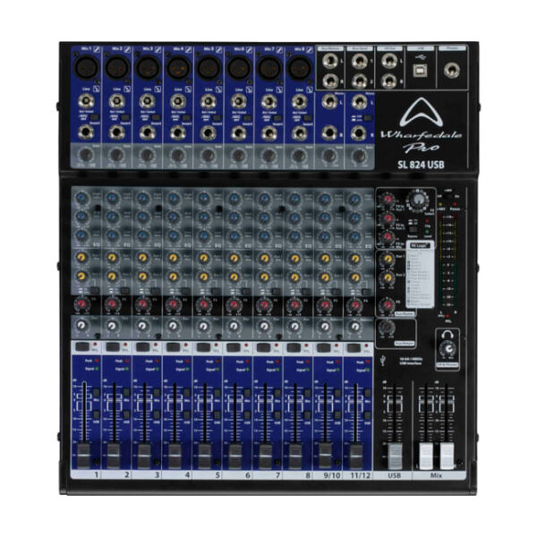 Mixer Análogo Wharfedale SL 824 USB BK