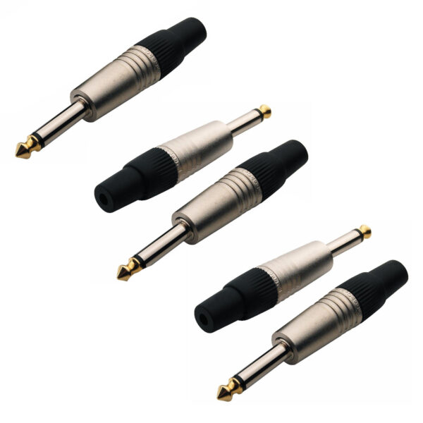 Conector Plug 1/4 Mono Set 5 Pcs Rockcable RCL 10002 P