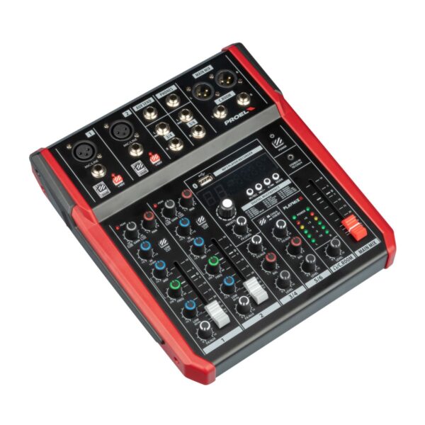 Mezclador Proel PLAYMIX6 6 Canales con Bluetooth